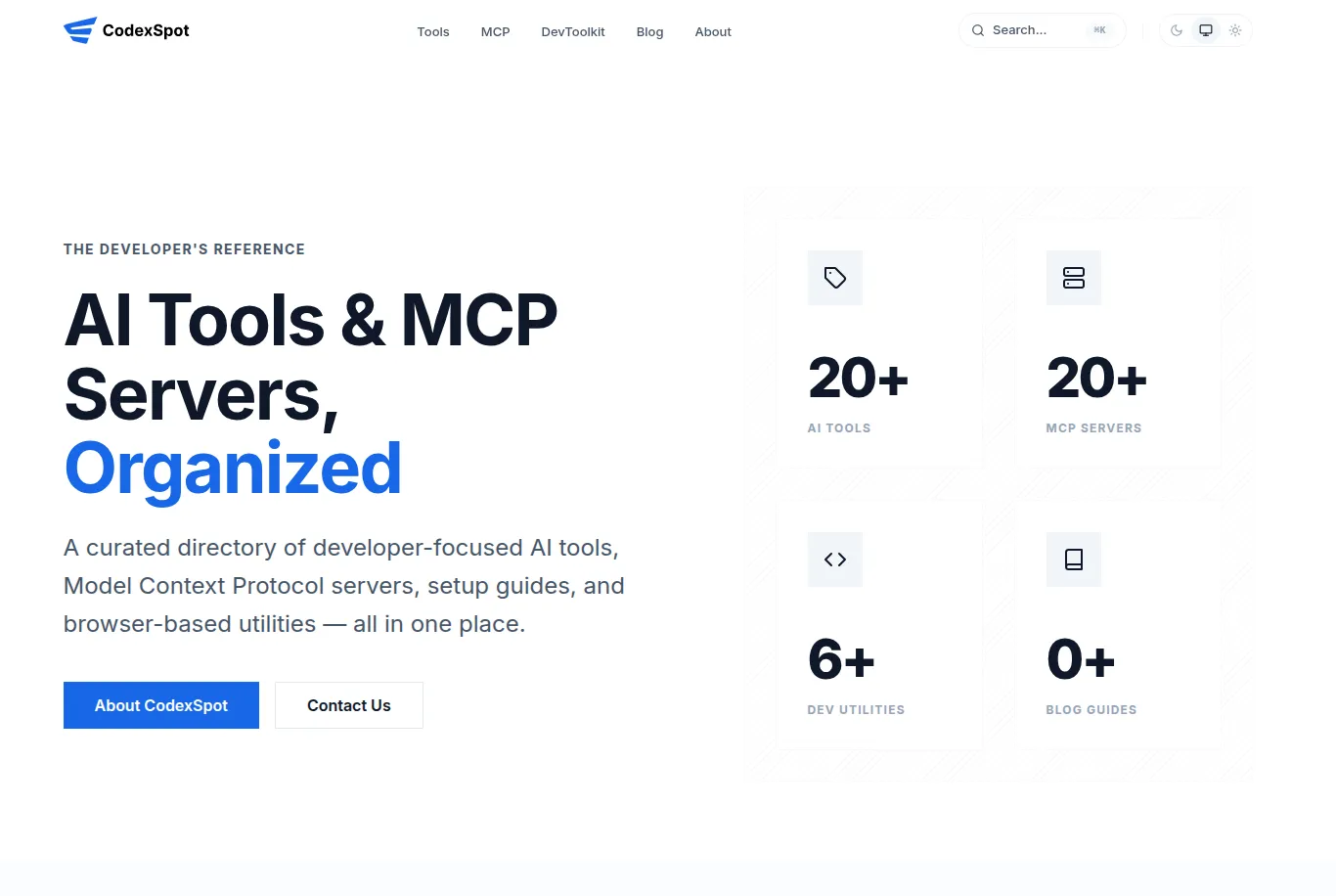 Codexspot screenshot